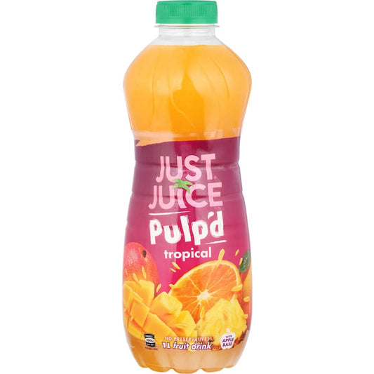Just Juice Fruit Juice Pulp'd Tropical 1L