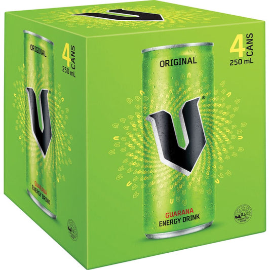 V Vitalise Energy Drink 250ml 4 pack