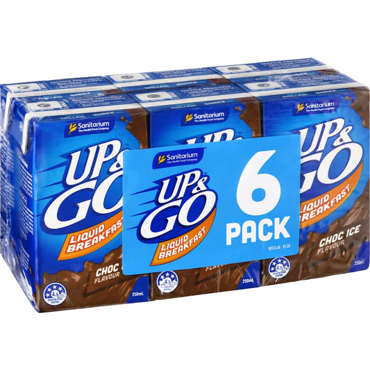 Sanitarium Up & Go Liquid Breakfast Choc Ice 6 pack