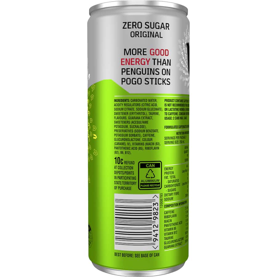 V Vitalise Energy Drink Sugarfree 250ml