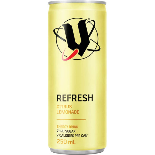 V Sugar Free Energy Drink Refresh Citrus Lemonade 250ml