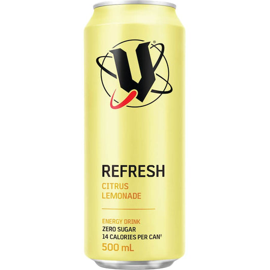 V Sugar Free Energy Drink Refresh Citrus Lemonade 500ml