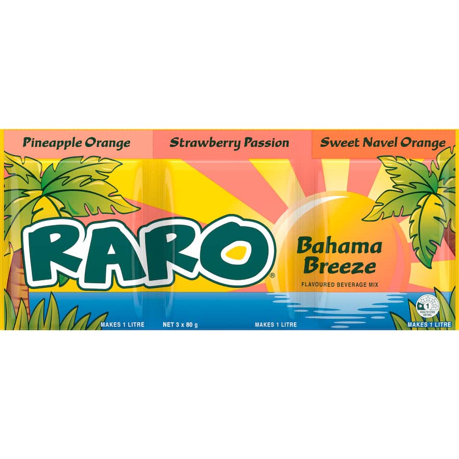 Raro Beverage Mix Bahama Breeze 3 pack