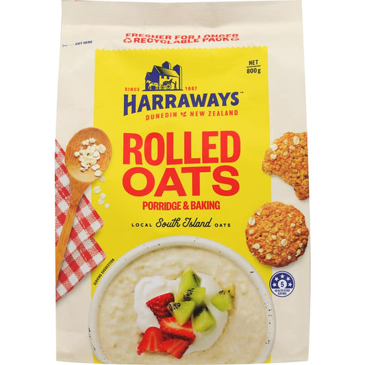 Harraways Oats Rolled 800g