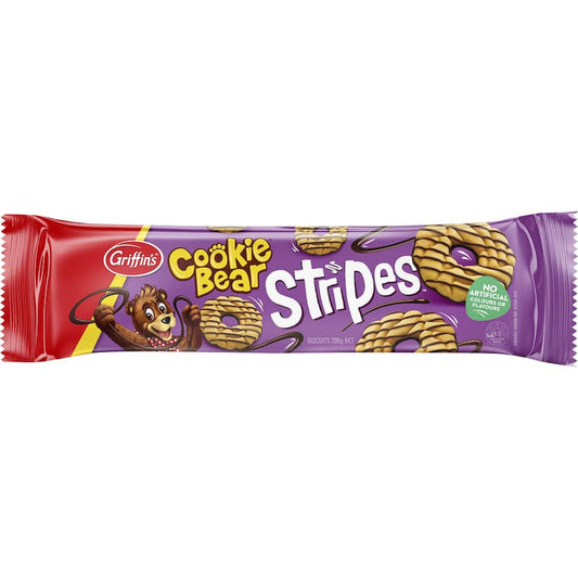 Griffins Cookie Bear Chocolate Biscuits Stripes