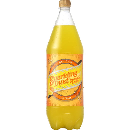 Sparkling Duet Soft Drink Orange Lemon 1.5L
