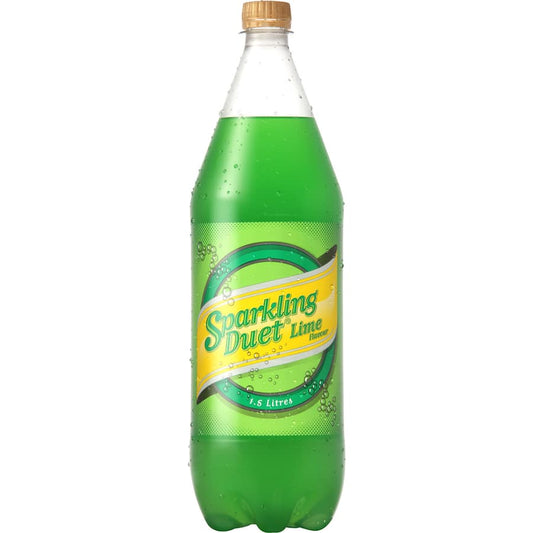 Sparkling Duet Soft Drink Lime 1.5L