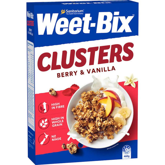 Sanitarium Weet Bix Cluster Berry Vanilla 460g