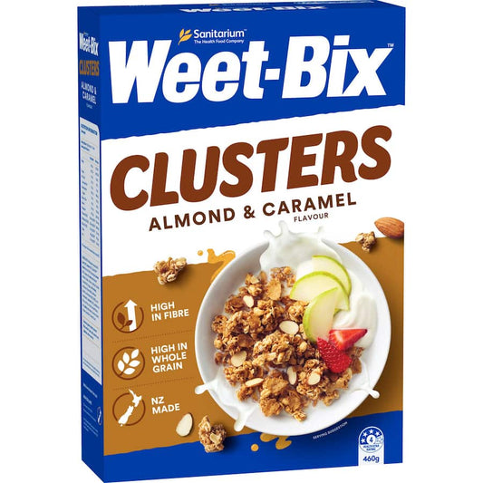 Sanitarium Cereal Weetbix Cluster Almond Caramel 460g