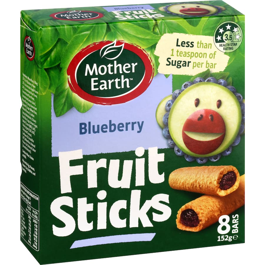 Mother Earth Fruit Sticks Blueberry 8 pack