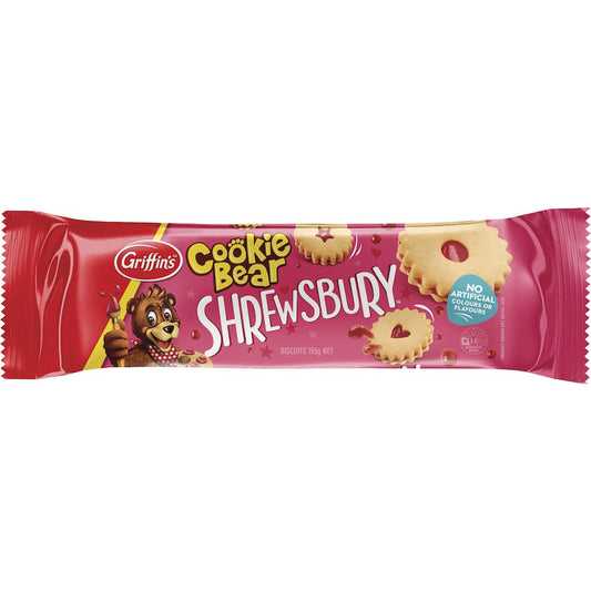 Griffins Cookie Bear Shrewsbury Jam Filled