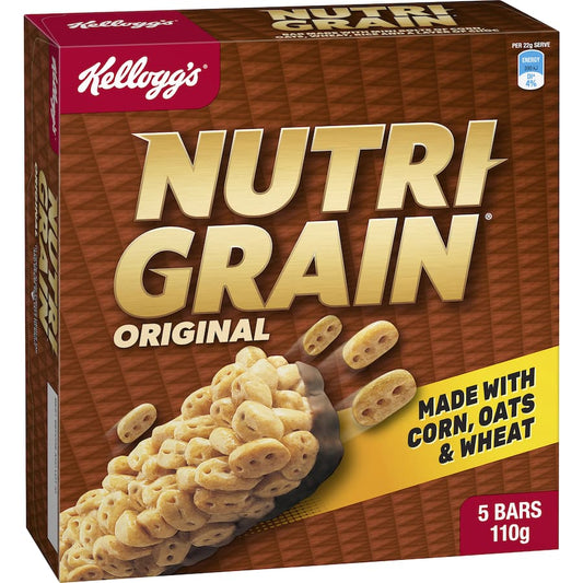 Kelloggs Nutrigrain Cereal Bars Original 5 pack