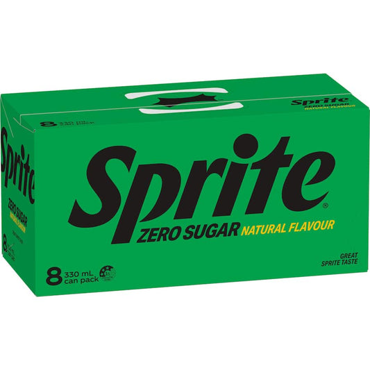Sprite Lemonade Lemon Lime No Sugar 8 pack