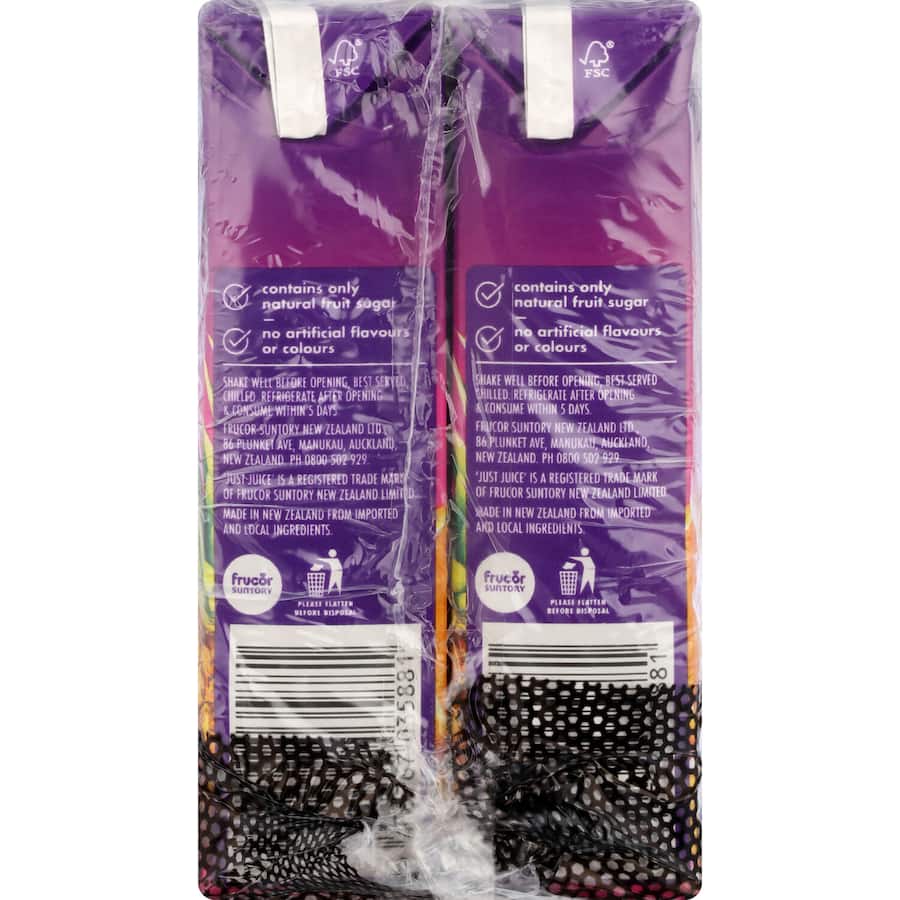 Just Juice Fruit Juice Tropical 250ml Each 6 pack