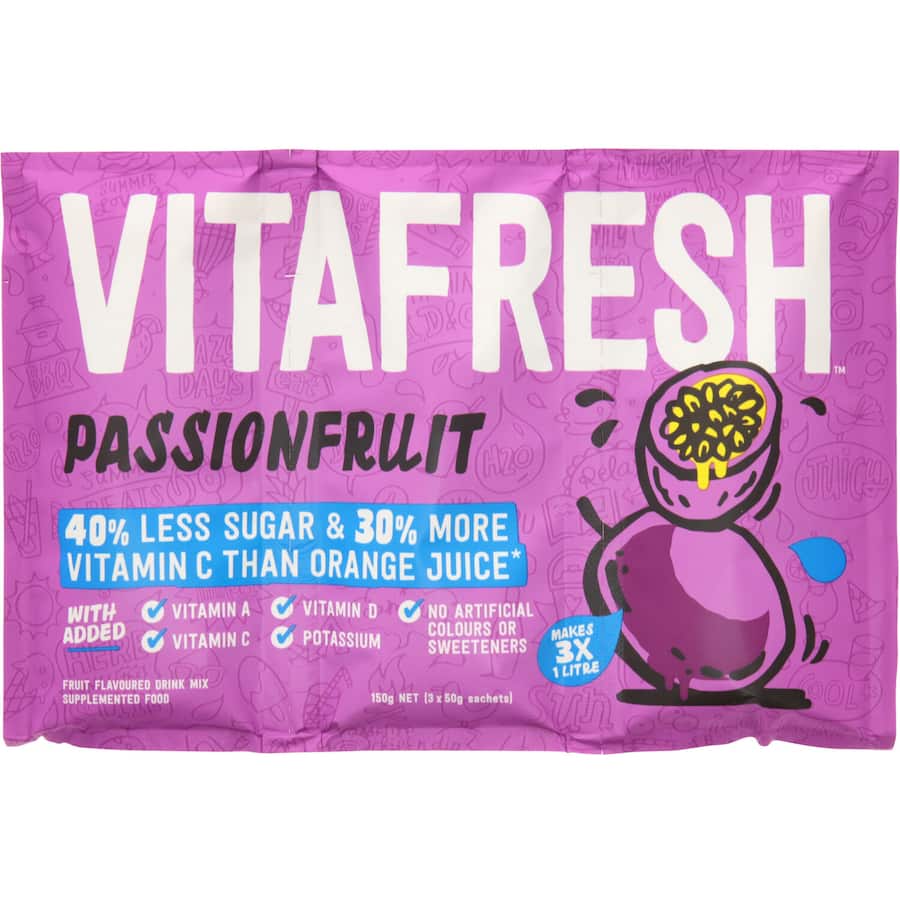 Vitafresh Sachet Drink Mix Passionfruit 150g