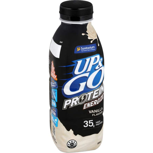 Sanitarium Up & Go Flavoured Milk Protein Energize Vanilla 500ml