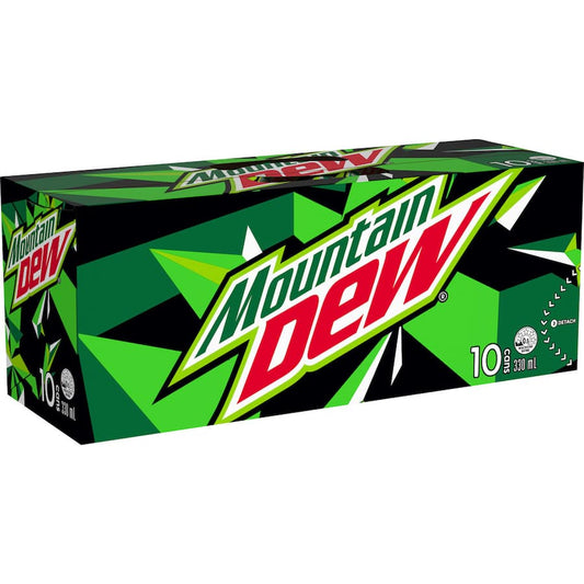 Mountain Dew Soft Drinks 10 pack