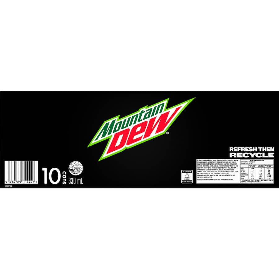 Mountain Dew Soft Drinks 10 pack
