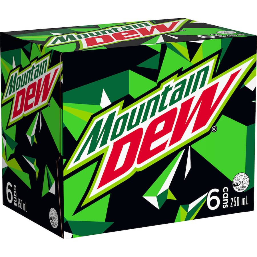 Mountain Dew Soft Drink 6 pack