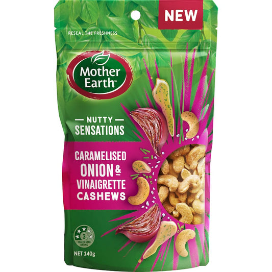 Mother Earth Cashews Onion & Vinaigrette 140g