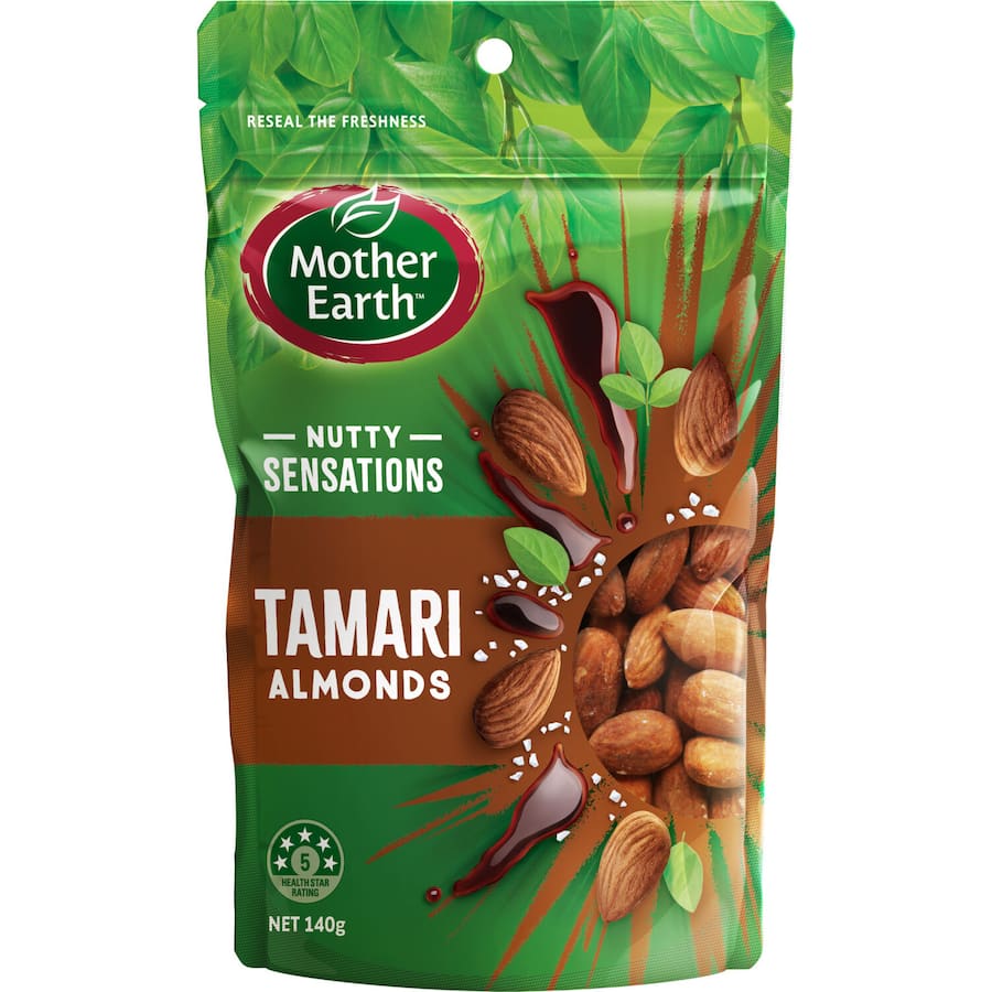 Mother Earth Almonds Tamari Flavoured 140g