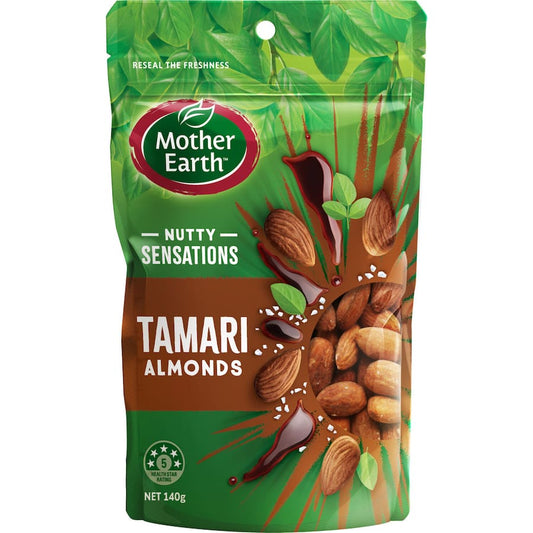 Mother Earth Almonds Tamari Flavoured 140g