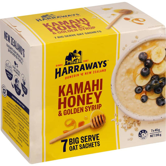 Harraways Oats Kamahi Honey 7 pack